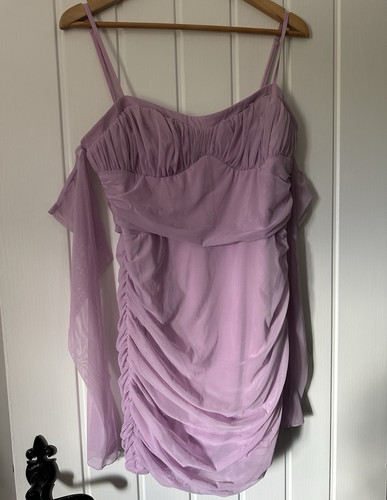 Polly lilac ruched mesh - oh,