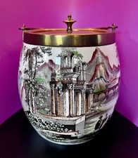 vintage numbered biscuit barrel