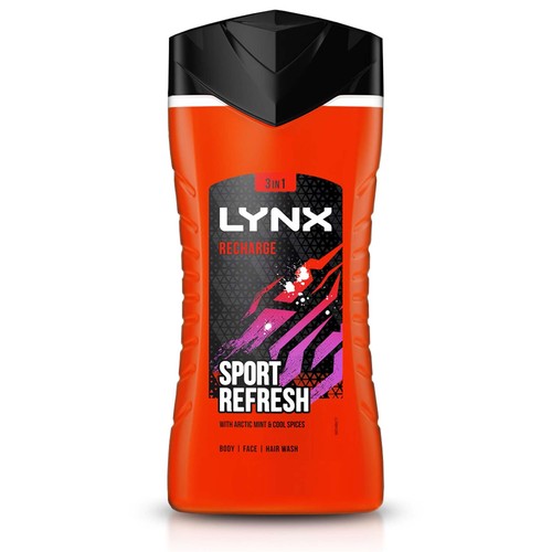 Lynx recharge shower gel - shower, 225ml
