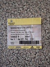MATCH TICKET PREMIER LEAGUE