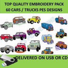 Cars / Trucks 60 PES designs
