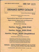 Studebaker M28 M29 M29C Weasel Complete Parts List Book US Army ORD9 G154 G179  