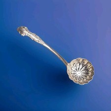 Antique Sterling Silver Sugar Sifter Spoon by Josiah Williams & Co 1908