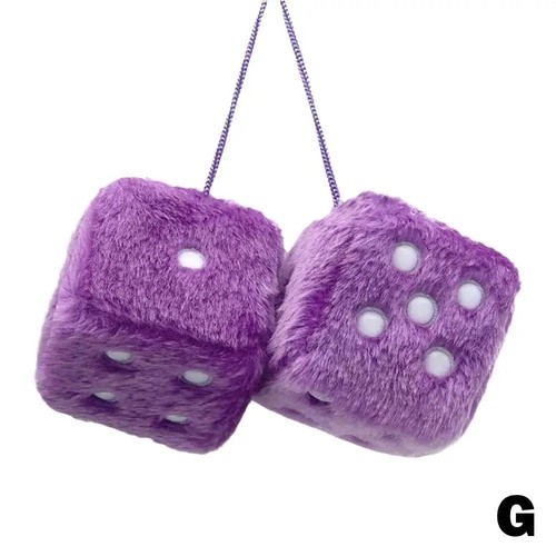 Soft fluffy furry dice - soft,