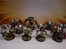 Blood Bowl Orc Team: Painted. Gouged Eye colours. Season 3 ready!