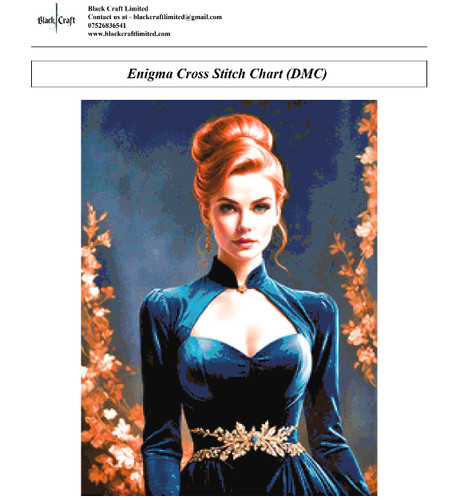 Enigma cross stitch - (lady),
