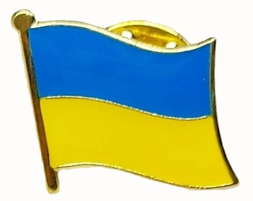 Ukraine flag pin - ukraine, badge