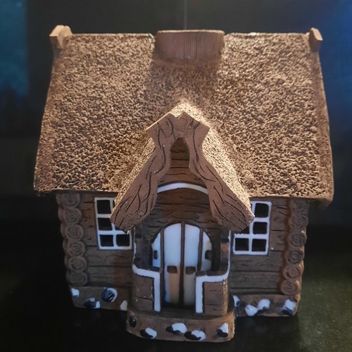 Gingerbread house tealight - gingerbread,