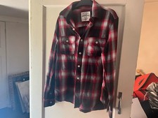 Aeropostale men’s red check long sleeve shirt medium new no tags
