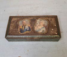 Vintage 'Eve' George V And Queen Mary  Silver Jubilee Souvenir Cigarette Tin