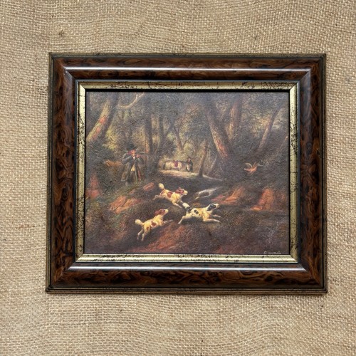 Vintage hunting scene - vintage,