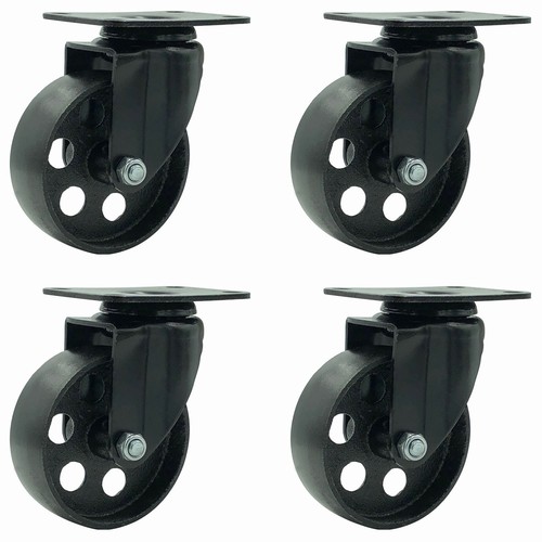 All black metal swivel plate - metal,