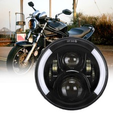 For Suzuki Bandit 400 600 1200 LED Motorcycle 7" Headlight Turn Signals Ring DRL