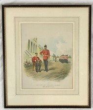 The York And Lancaster Army Regiment, 65th And 84th Foot, ANTIQUE PRINT, PICTURE