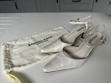 Women's Ivory Bridal Sandals By Benjamin Adams High Heels  Size UK5/38
