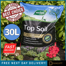 WESTLAND TOP SOIL 30 LITRES ESSENTIALS FOR BEDS BORDERS LAWNS GARDEN COMPOST 30L