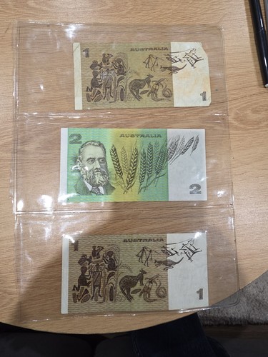 Vintage australian paper notes - paper,