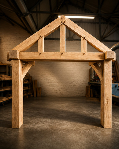 Oak porch kit 2000mm wide - oak,