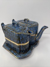 WADE Pottery Blue Marbled