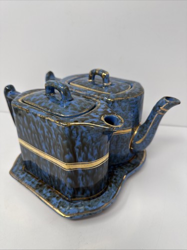 Wade pottery blue marbled - wade,