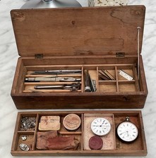 Antique Watch Makers Box With