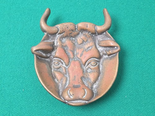 Vintage heavy brass - brass, bull