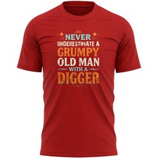 Funny Digger T Shirt for Old