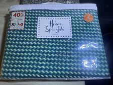 HELENA SPRINGFIELD paloma / menton Nautical WOVEN KNITTED THROW 130 X 150CM BNIP