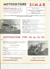 SIMAR TILLER TYPE 66 / catalogue brochure leaflet leaflet