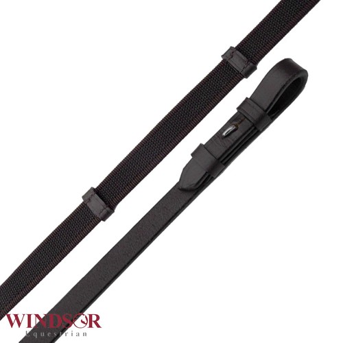 Leather super grip reins - leather,