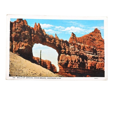 Vintage 1936 postcard - postcard, walls