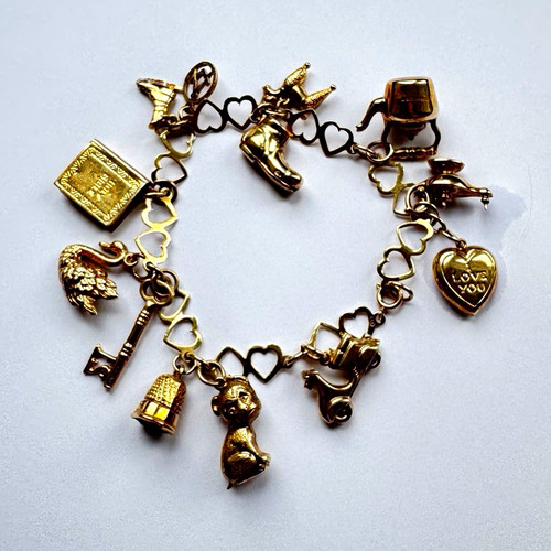 9ct 375 yellow gold heart - 375,
