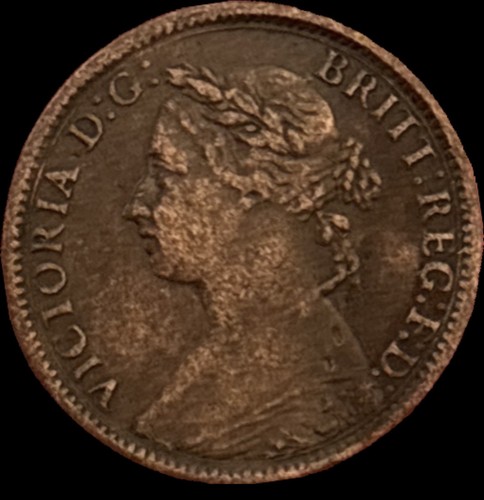 1887 queen victoria - queen, farthing
