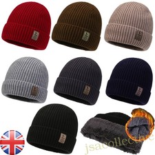 Fleece Lined Beanie Hat For