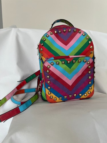 Colorful rainbow studded mini - rainbow,