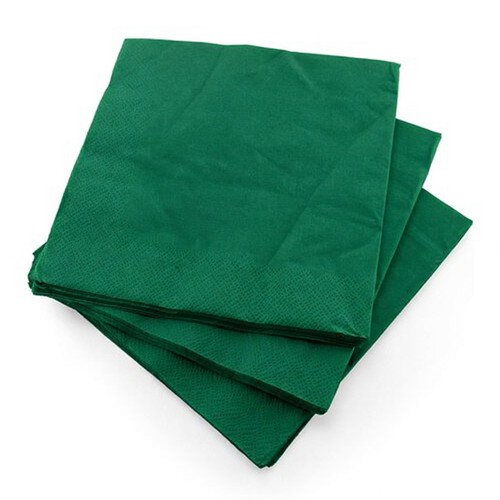 Forest green paper luncheon - forest,