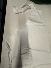 WHITE BIB APRON 100% COTTON