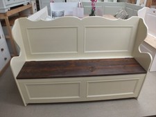 5' PAINTED WAVE MONKS BENCH