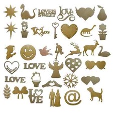 Custom 3mm MDF, Plywood, or Acrylic Craft Shapes, any size, cheap, Craft Laser