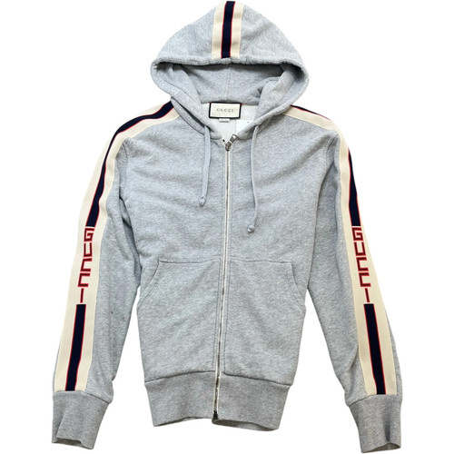 Gucci men tape logo hoodie - gucci,