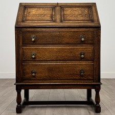 Antique 20th Century Good Quality Bureau In Oak ( REF AF-4491 )