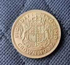 1937 GEORGE VI CROWN .5 SILVER