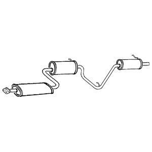 Klarius tail pipe with - tail,