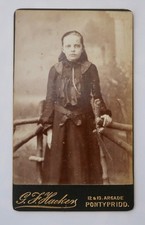 CDV OF TEENAGE GIRL, STUDIO