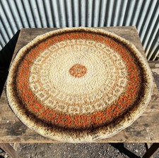 Vintage Rya Round Rug Mid