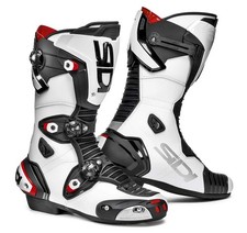 Sidi Mag Air 1 Motorcycle Boots Sz UK 10.5 11 Euro 47 White