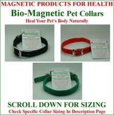 Magnetic Products For Health Bio-Magnetic Therapy Dog & Cat Collars Various Size