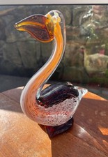 Murano Glass Pelican Bird