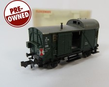 N Gauge Fleischmann 8301 DB Green Brake Van Sliding Door Wagon Light not working