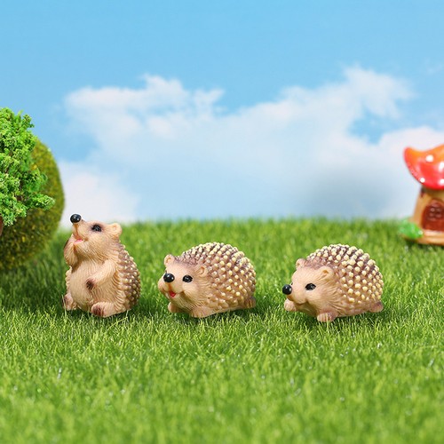 6pcs adorable resin - 6pcs, hedgehog